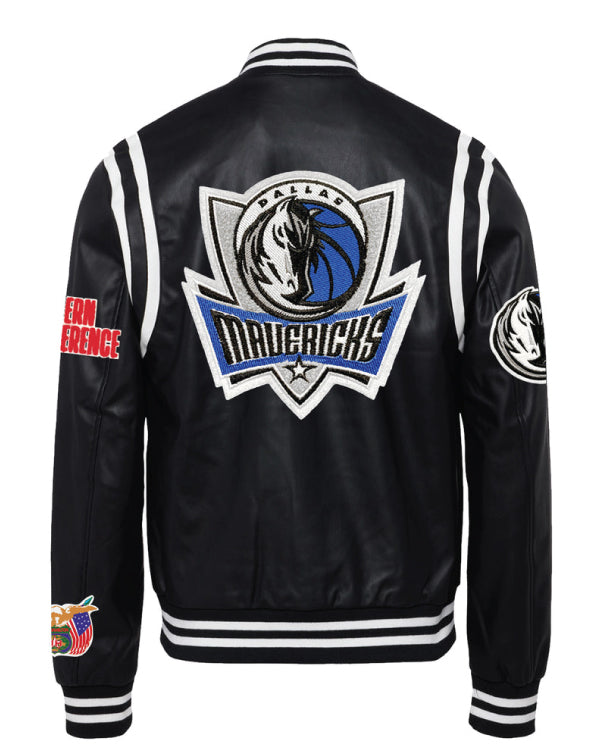 Dallas Mavericks Vegan Black Leather Jacket