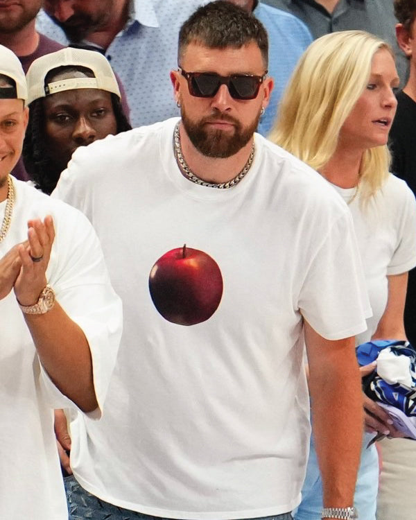 Travis Kelce At NBA Playoff Apple T-Shirt