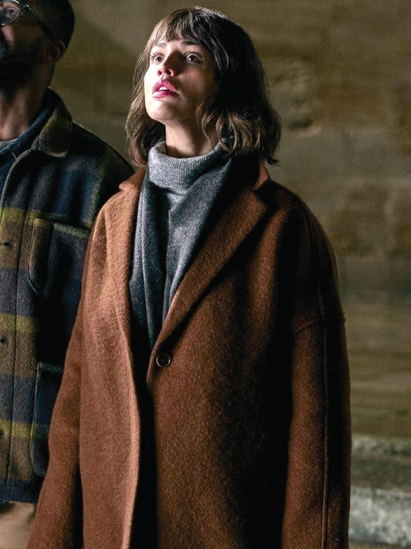 Eiza González 3 Body Problem S01 2024 Brown Coat