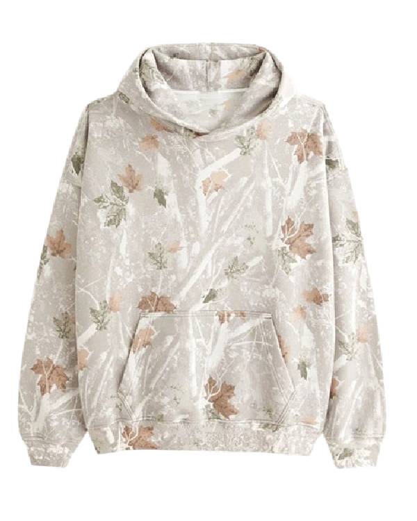 Camo Abercrombie Womens Oversized Hoodie