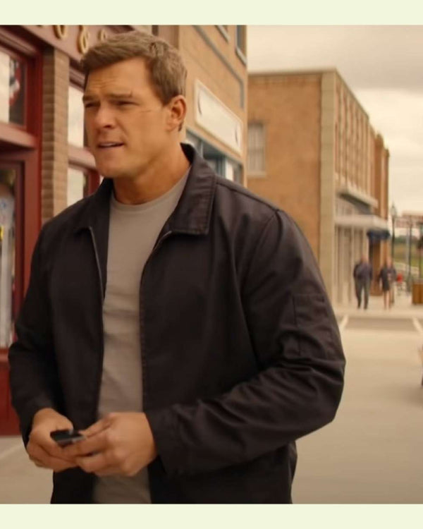 Alan Ritchson Reacher Jack Reacher Black Jacket