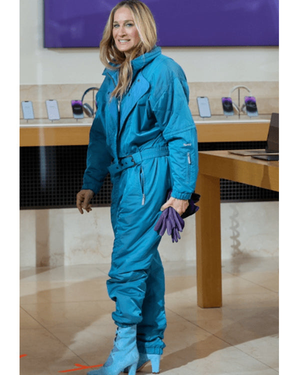 And Just Like That S02 Sarah Jessica Parker Blue Ski Suit