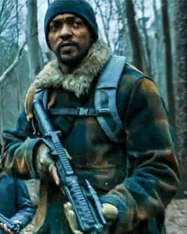 Anthony Mackie Elevation 2024 Shearling Jacket