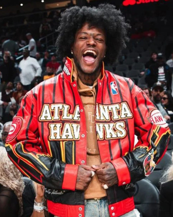 Atlanta Hawks Vegan Leather Jacket