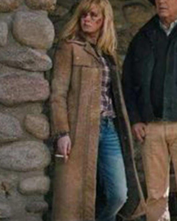 Beth Dutton Yellowstone Suede Leather Coat