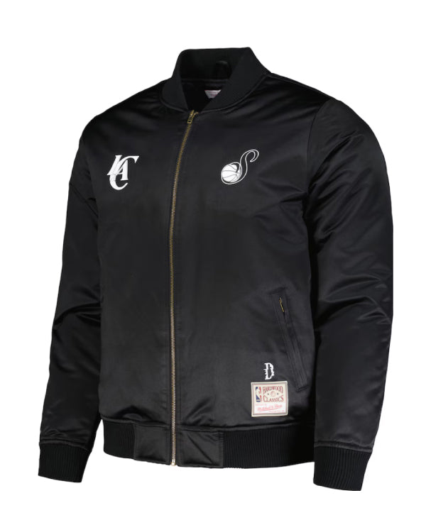 Black LA Clippers SUGA x NBA Bomber Full-Zip Jacket