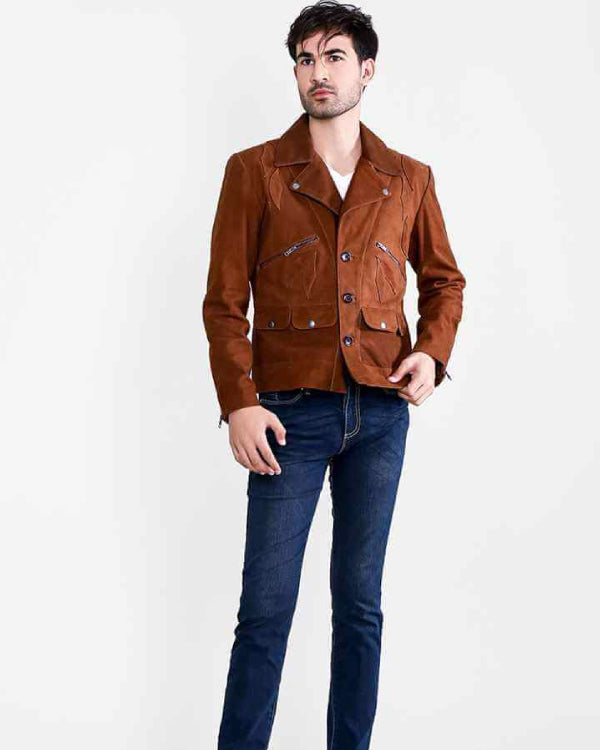 Borges Brown Suede Jacket