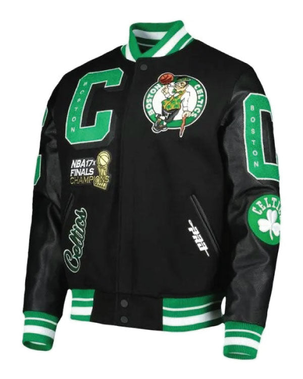 Boston Celtics Black Championship Jacket