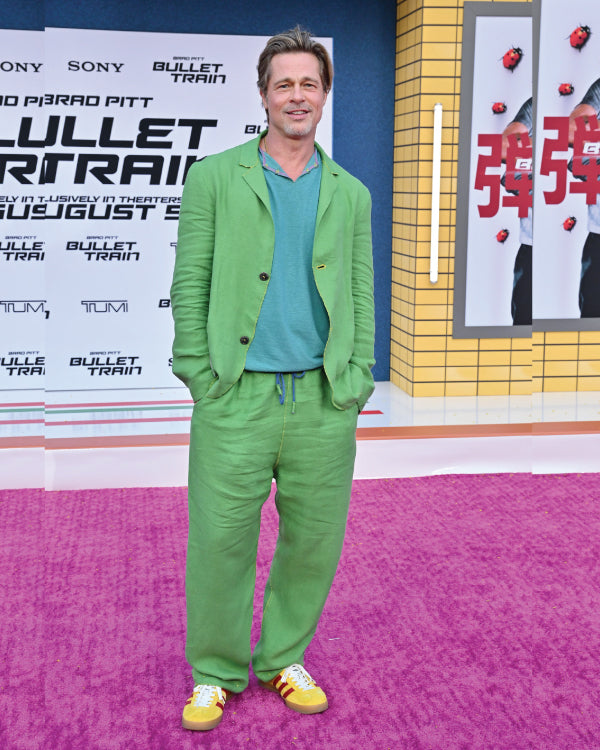 Brad Pitt Green Suit