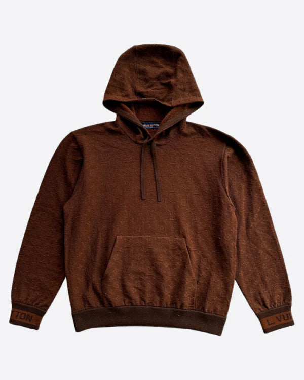 Brown Monogram Track Hoodie