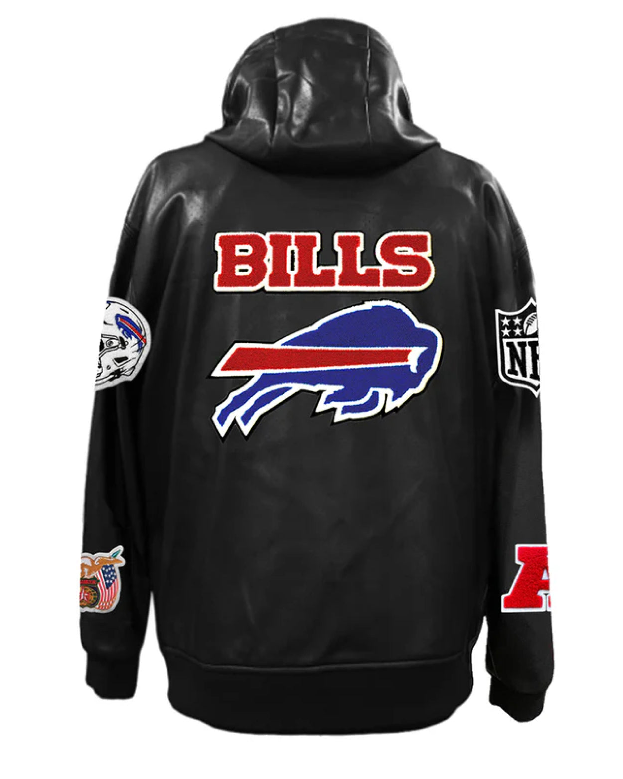 Buffalo Bills Lightweight Vegan Zip-up Hooded Jacket