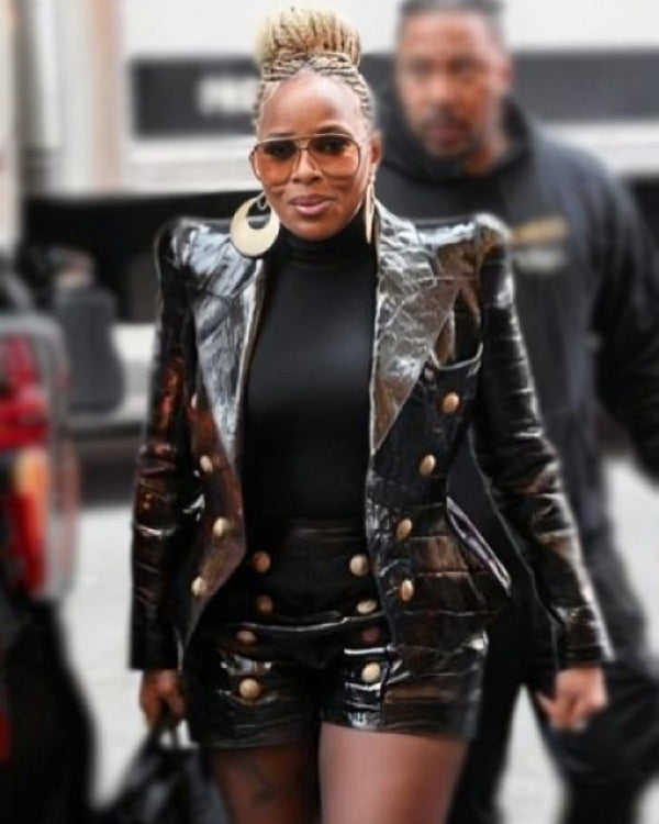 CBS Mornings 2024 Mary J Blige Black Jacket