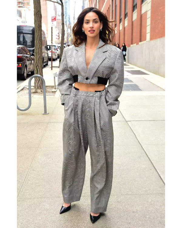 Adria Arjona CBS Studios NYC 2024 Suit