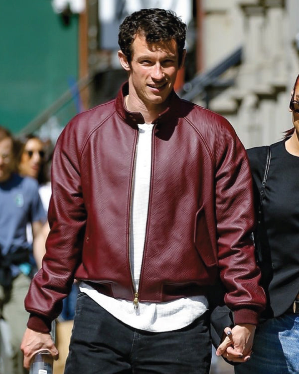 Callum Turner’s NYC Leather Jacket