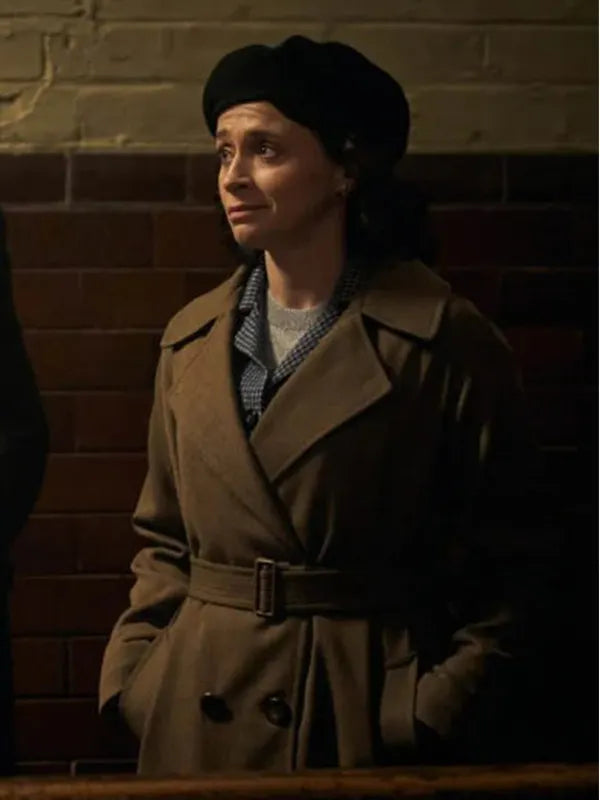 Peaky Blinders Captain Swing Brown Belted Coat