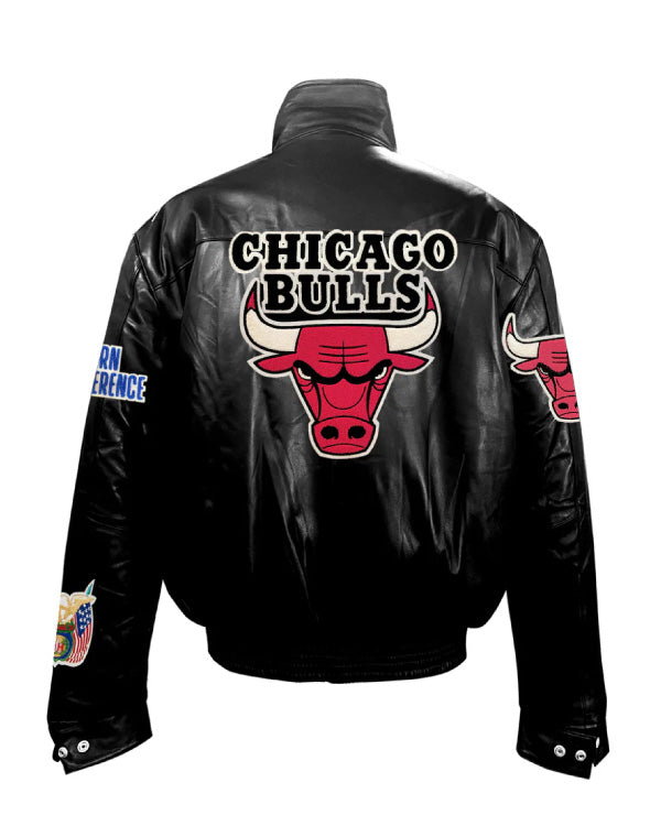 Chicago Bulls Full Black Leather Jacket