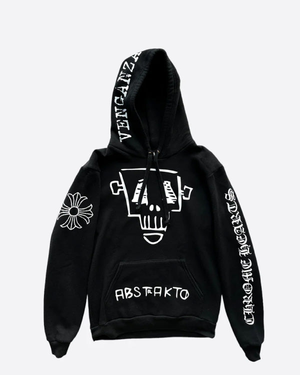 Chrome Hearts Black & White Miami Exclusive Abstrakto Hoodie