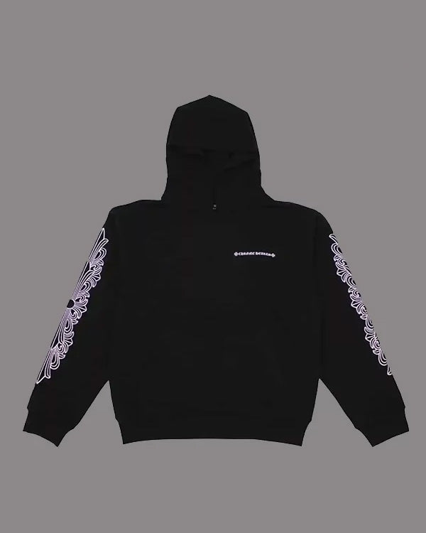 Chrome Hearts Matty Boy Shoulder Logo Hoodie - Black