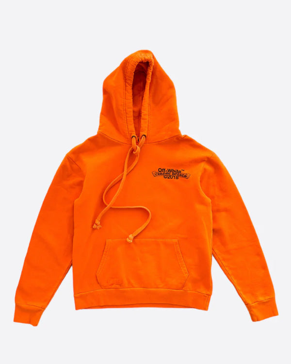 Chrome Hearts Off-White Orange & Black Hoodie