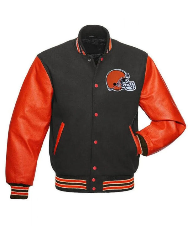 Cleveland Browns Black and Orange Jacket