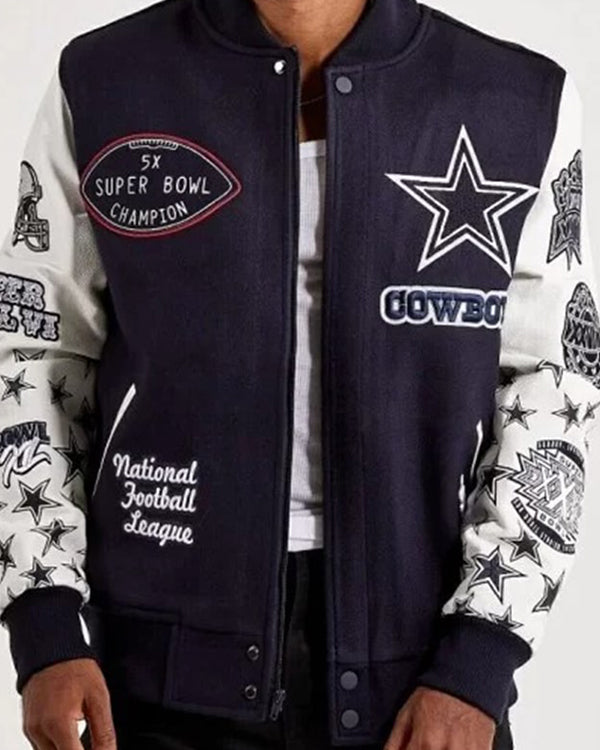 Dallas Cowboys Super Bowl Champions Varsity Jacket