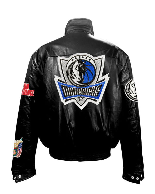 Dallas Mavericks Full Black Leather Jacket