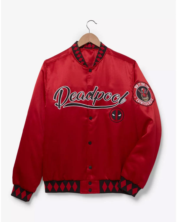 Deadpool Red Bomber Jacket