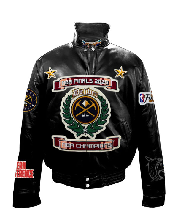 Denver Nuggets Nba Championship Leather Jacket