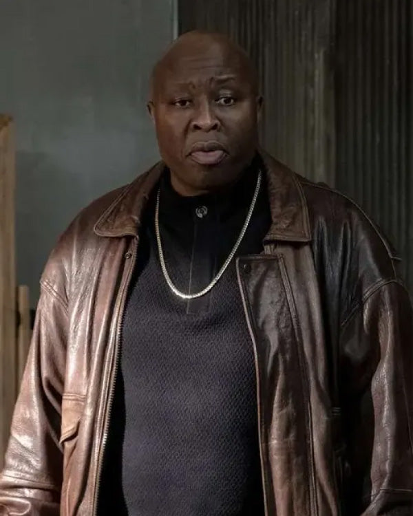 Detective Bryant BMF Brown Leather Jacket