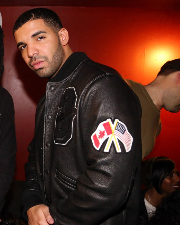 Drake Party Next Door OVO Varsity Leather Jacket