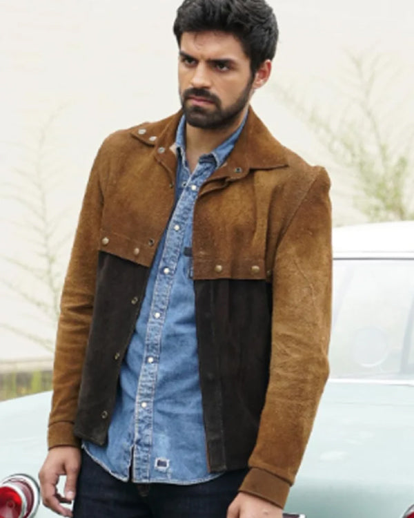 Eclipse The Gifted Brown Suede Fabric Jacket