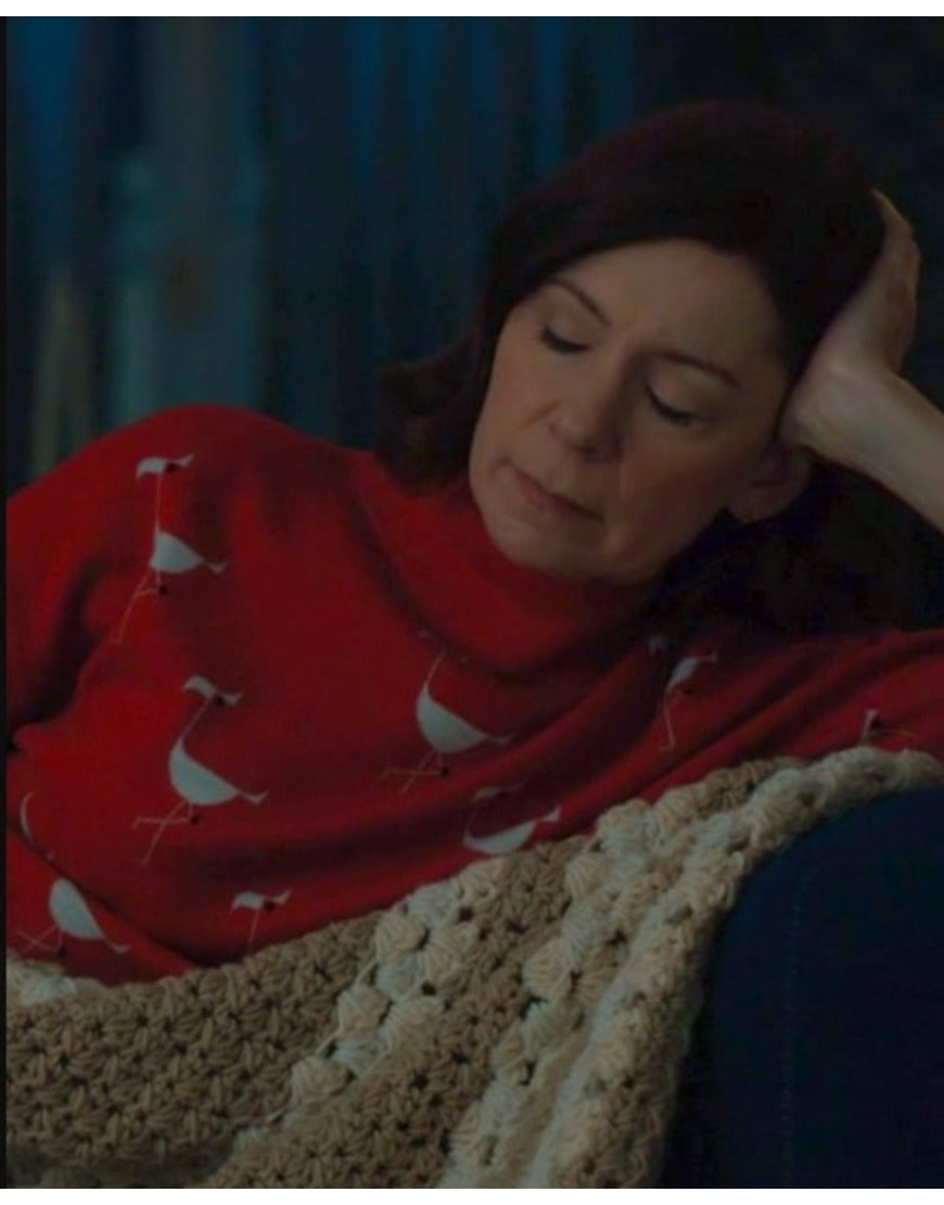 Elsbeth 2024 Carrie Preston Flamingo Sweater