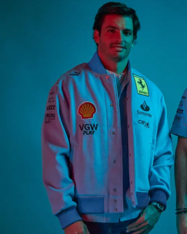 Ferrari Blue Miami Grand Prix jacket