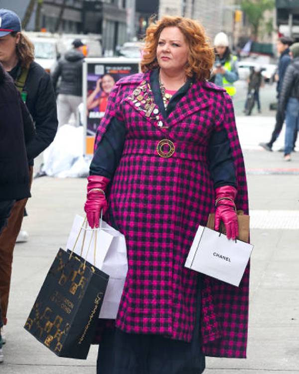 Genie 2023 Melissa McCarthy Plaid Coat