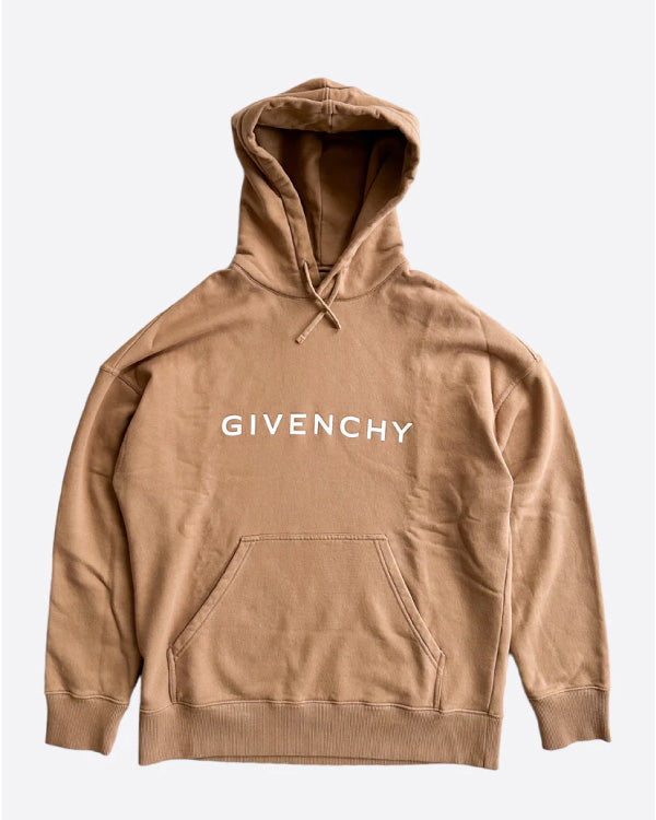 Givenchy Brown & White Logo Hoodie