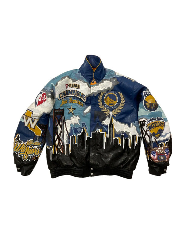 Golden State Warriors Leather Jacket