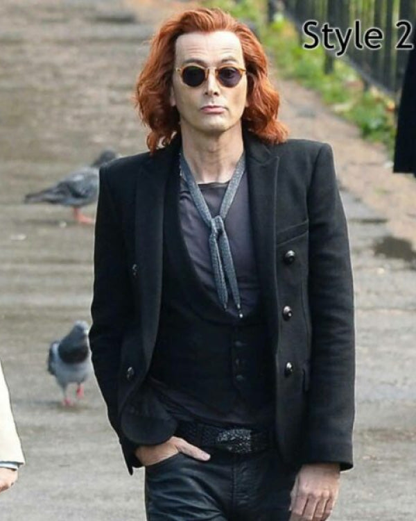 Good Omens Crowley Wool Jacket