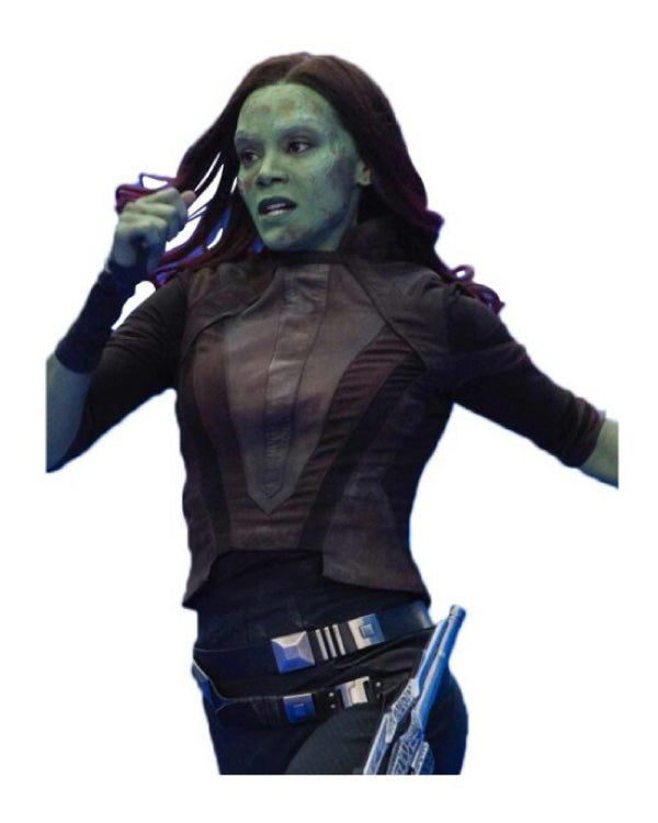 Guardians Of The Galaxy Vol 2 Gamora Cropped Jacket