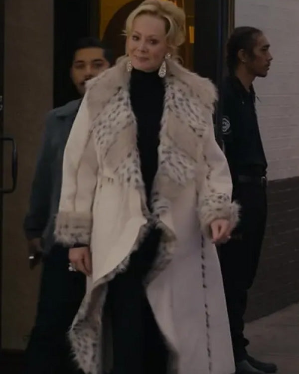 Hacks 2024 Jean Smart Fur Suede Trench Coat