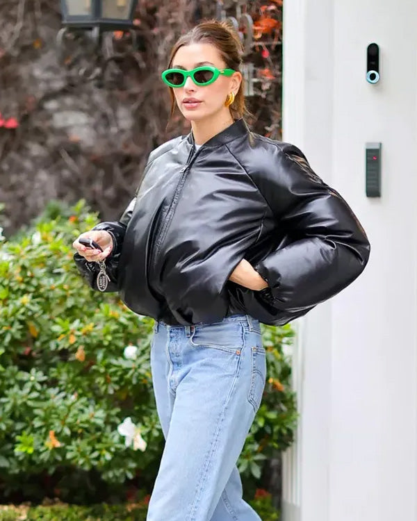 Hailey Bieber Puffer Jacket