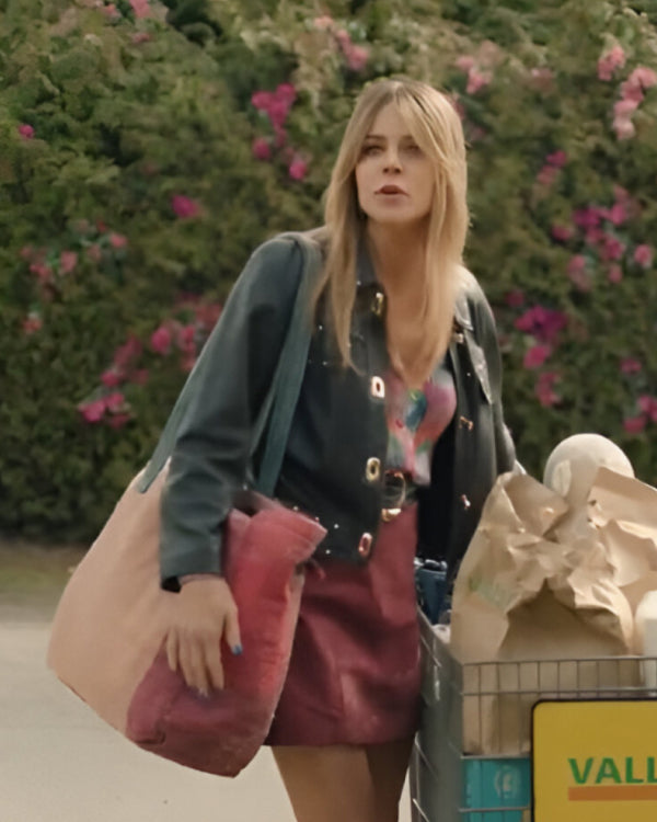 High Potential 2024 Kaitlin Olson Leather Jacket