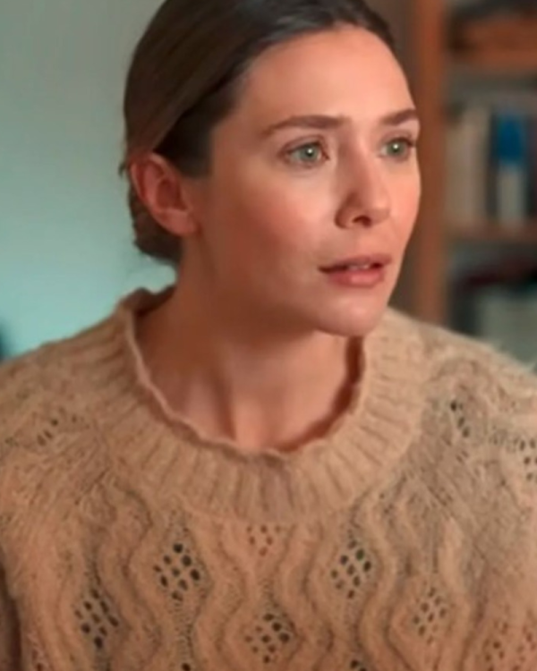 His Three Daughters 2024 Elizabeth Olsen Pointelle Sweater