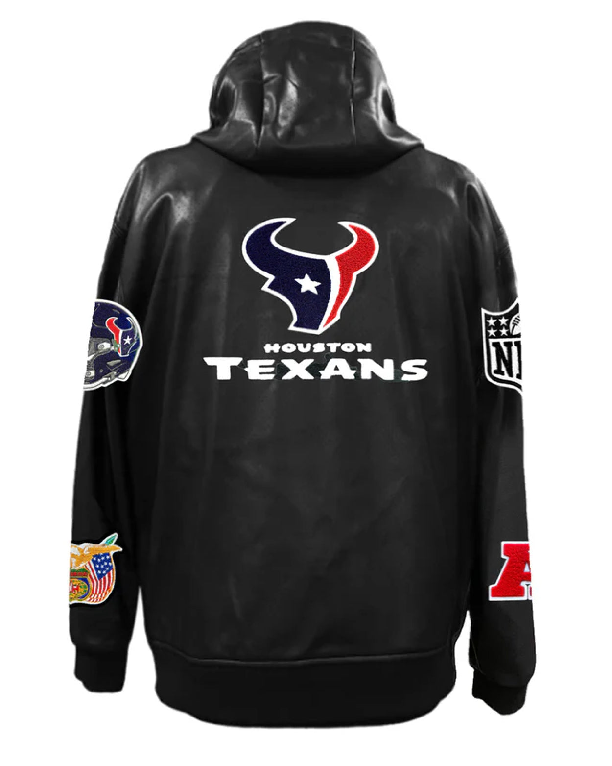 Houston Texans Lightweight Vegan Zip-up Hooded Jacket