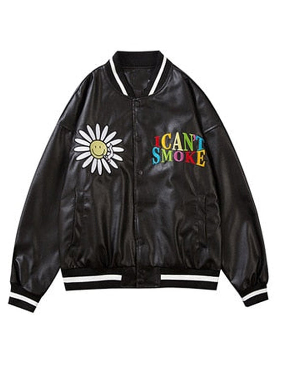 I Can’t Smoke Satin Varsity Jacket