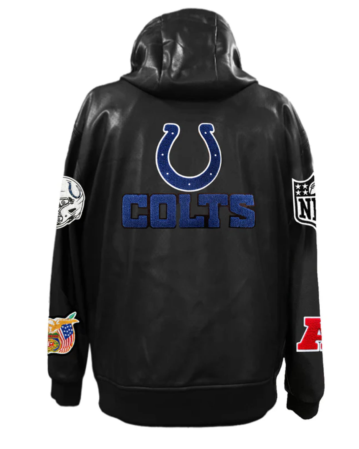 Indianapolis Colts Lightweight Vegan Zip-up Hooded Jacket