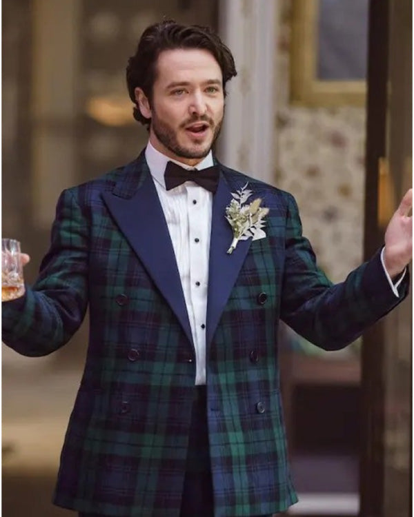 Irish Wish 2024 Alexander Vlahos Plaid Blazer