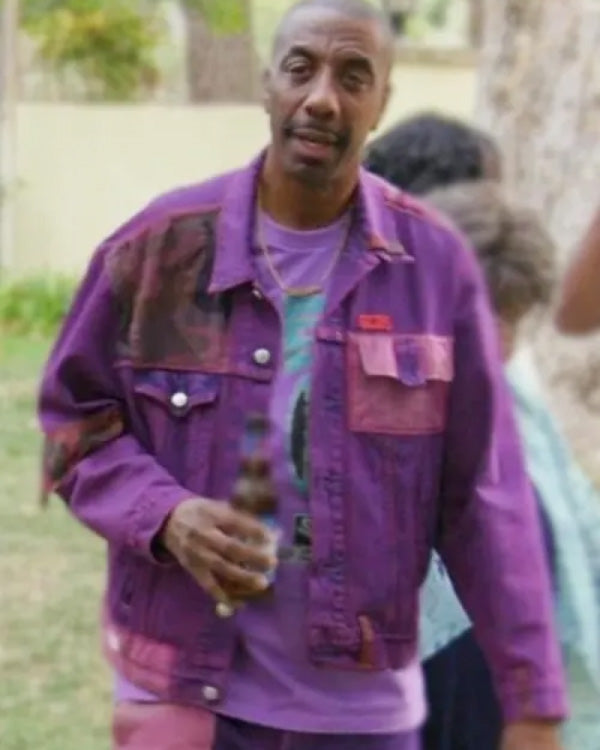 J.B. Smoove Curb Your Enthusiasm S12 Denim Purple Jacket