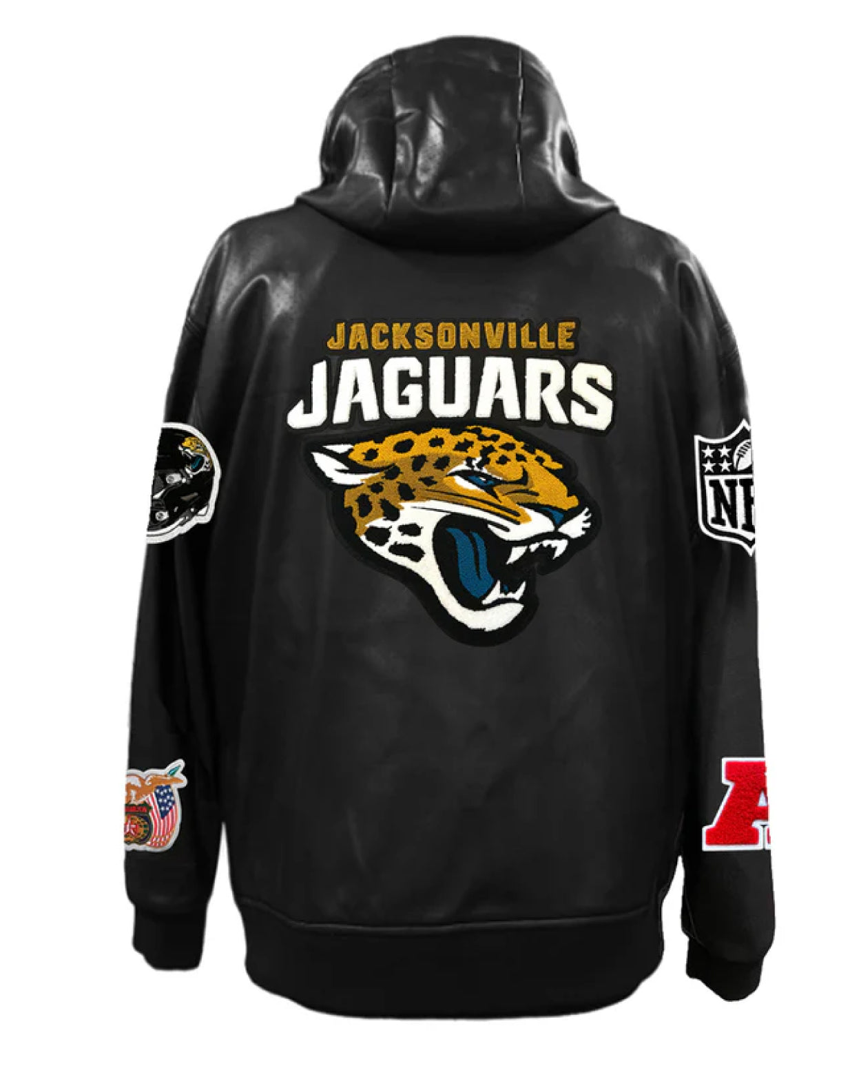 Jacksonville Jaguars Lightweight Vegan Zip-up Hooded Jacket