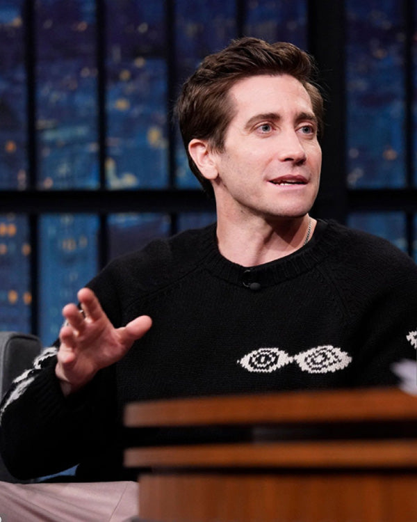 Jake Gyllenhaal Late Night With Seth Meyers Black Sweater