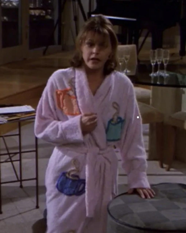 Jane Leeves Frasier S03 Coffee Print Bathrobe